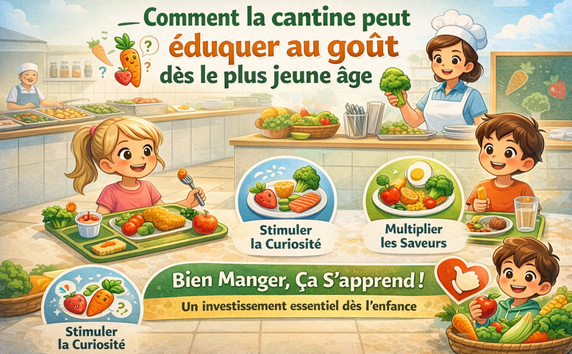 Comment la cantine peut éduquer au goût dès le plus jeune âge
