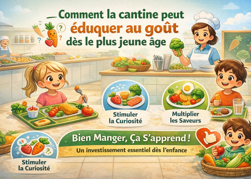 Comment la cantine peut éduquer au goût dès le plus jeune âge
